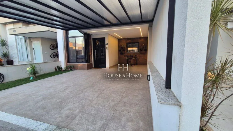 Casa 3 quartos / suite com Closet - terreno 172m² Condominio Montreal - Indaiatuba SPMontr