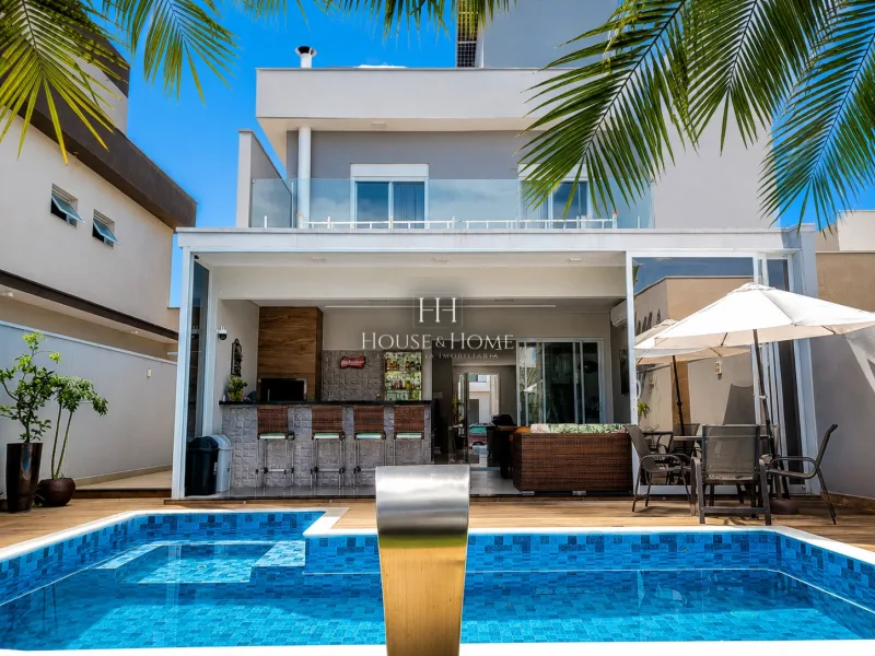 Casa Sobrado à venda 211m² com 3 suites - Cond. Piemonte em Indaiatuba/SP