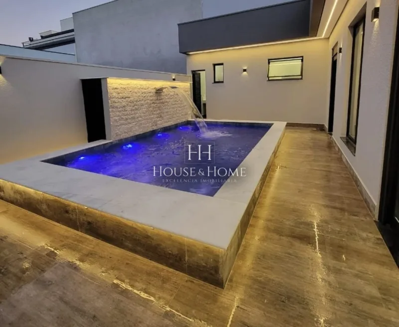 Casa Nova à venda com 3 suites - 199m - Cond. Piemonte em Indaiatuba/SP
