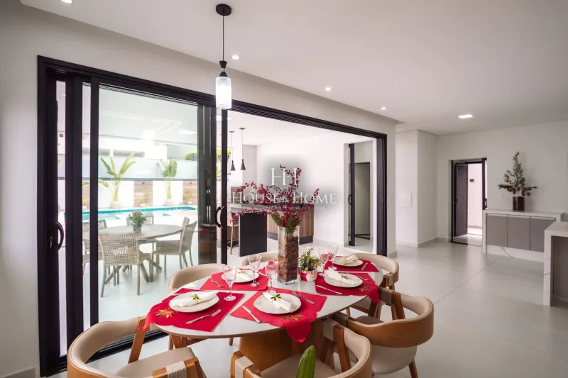 Casa Sobrado 3 suites - 328m² cond. Helvetia Park à venda em Indaiatuba/SP