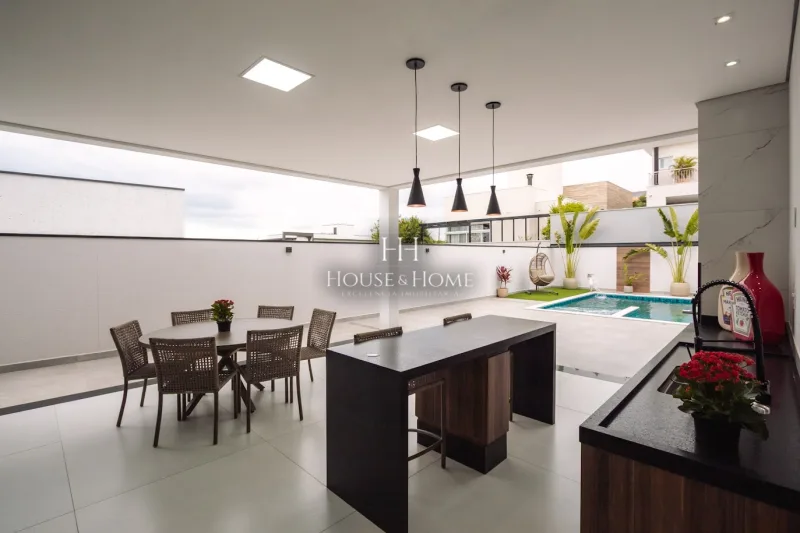 Casa Sobrado 3 suites - 328m² cond. Helvetia Park à venda em Indaiatuba/SP